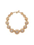 Yves Saint Laurent Pre-owned Crystal Embellished Necklace - Gold