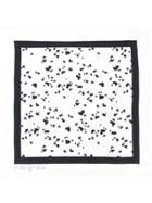 Macgraw Heart Print Necktie - White