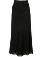Alexander Wang Tweed Midi Skirt - Black