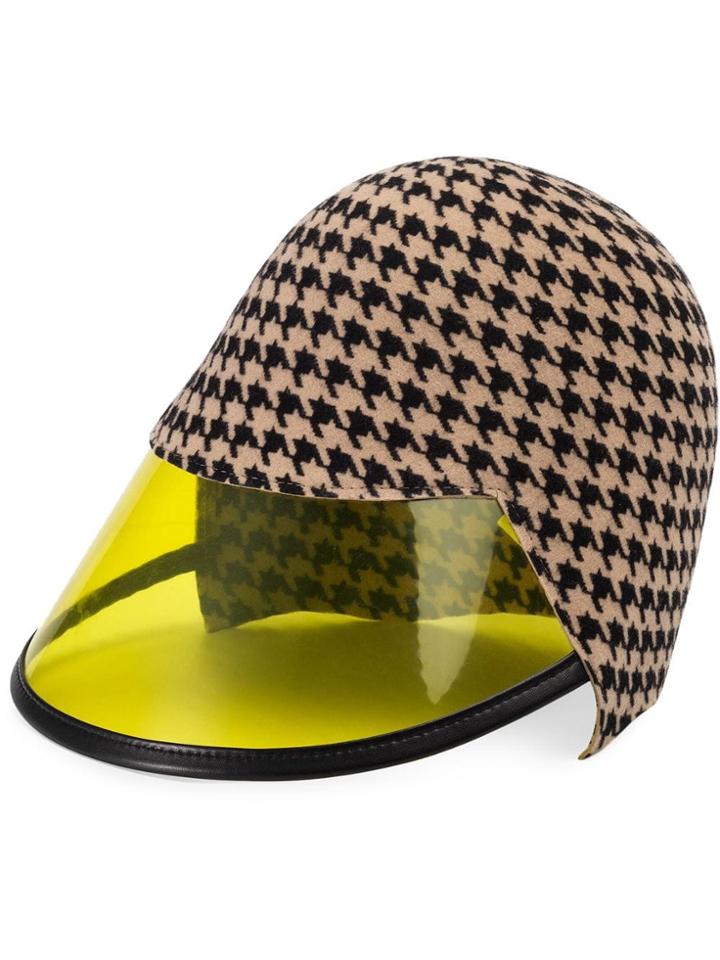 Gucci Felt Hat With Transparent Visor - Black