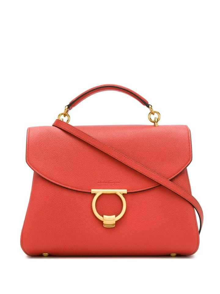 Salvatore Ferragamo Large Gancini Tote Bag - Red