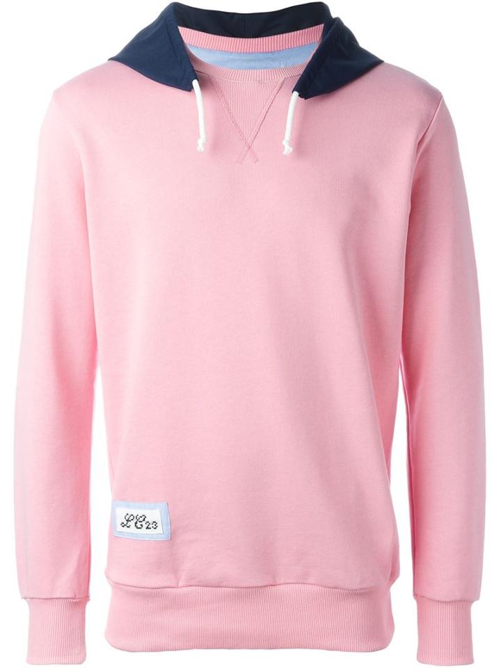 Lc23 Contrast Hoodie Sweatshirt, Men's, Size: Xl, Pink/purple, Cotton