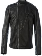 Rick Owens Biker Jacket, Men's, Size: 50, Black, Cotton/cupro/calf Leather