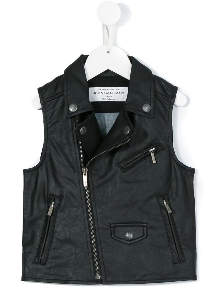 John Galliano Kids Biker Jacket, Toddler Boy's, Size: 4 Yrs, Black