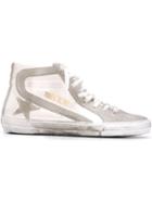 Golden Goose Deluxe Brand Slide Hi-top Sneakers, Women's, Size: 36, Grey, Chamois Leather/rubber/leather
