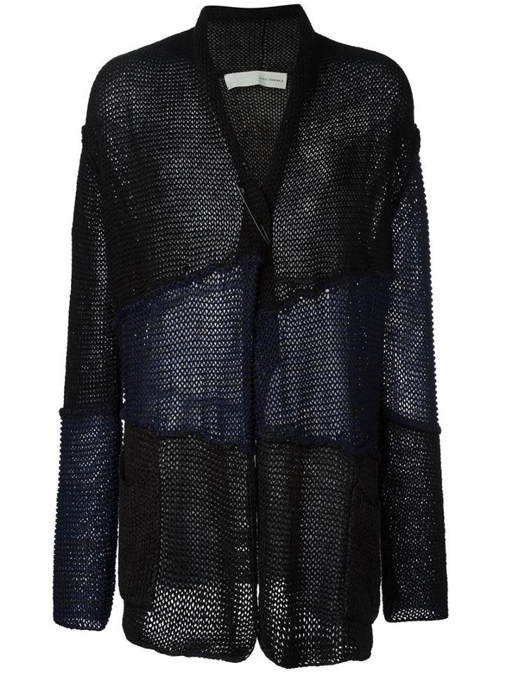 Isabel Benenato Panelled Open Front Cardigan