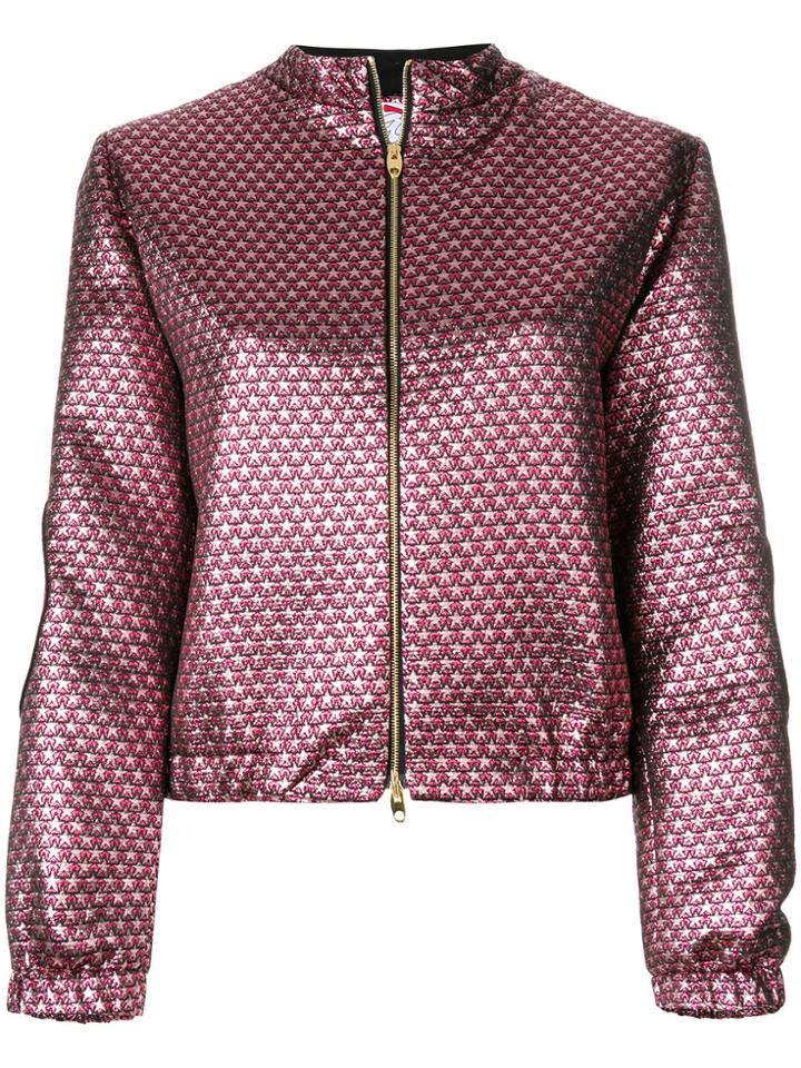 Ultràchic Star Pattern Bomber - Pink & Purple