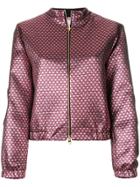 Ultràchic Star Pattern Bomber - Pink & Purple