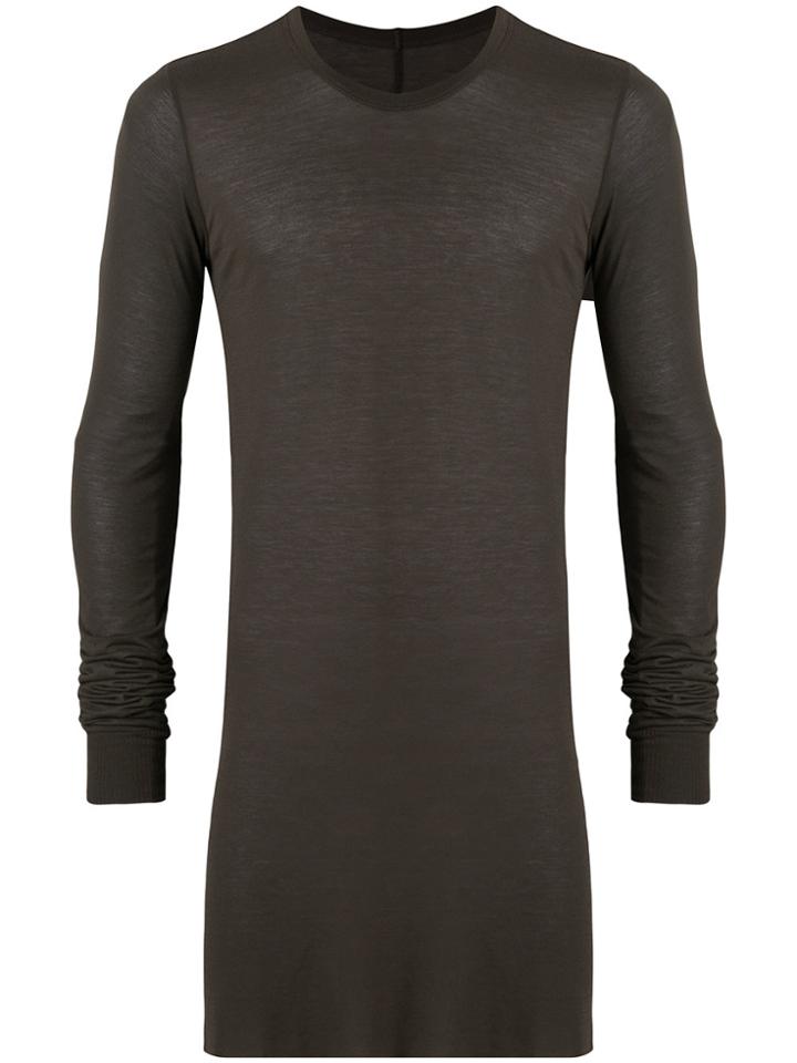 Rick Owens Round Neck Sweater - Grey