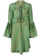 Philosophy Di Lorenzo Serafini Ruffled Sleeve Dress - Green
