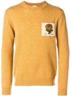 Kent & Curwen Logo Patch Sweater - Yellow & Orange