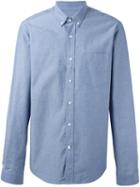 Ami Alexandre Mattiussi Button Down Collar Shirt, Men's, Size: 41, Blue, Cotton