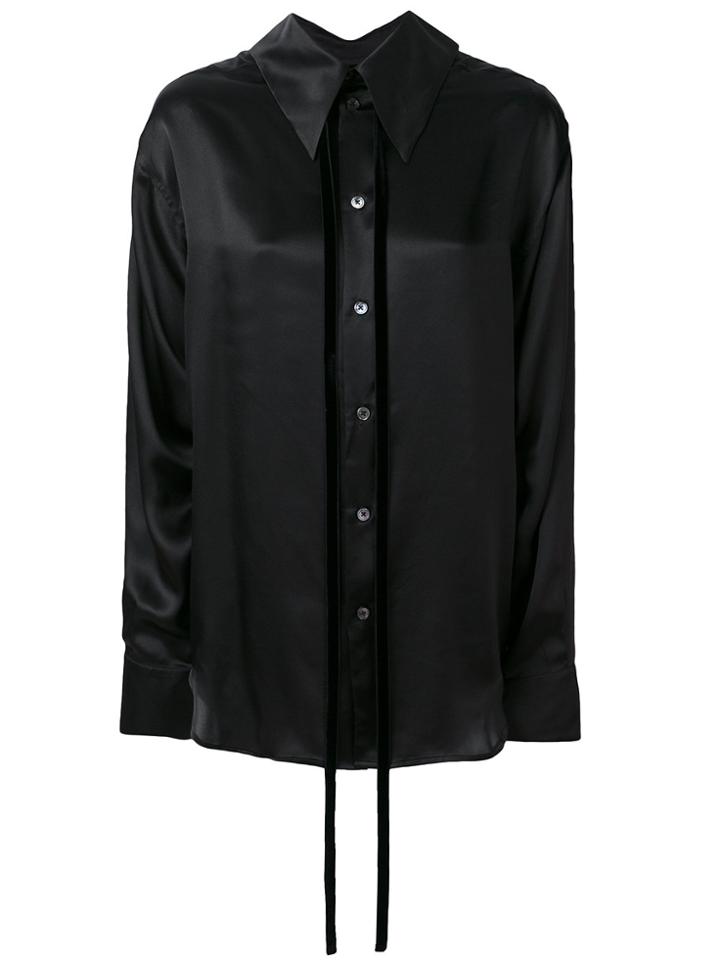 Ann Demeulemeester Pointed Collar Shirt - Black