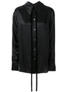 Ann Demeulemeester Pointed Collar Shirt - Black
