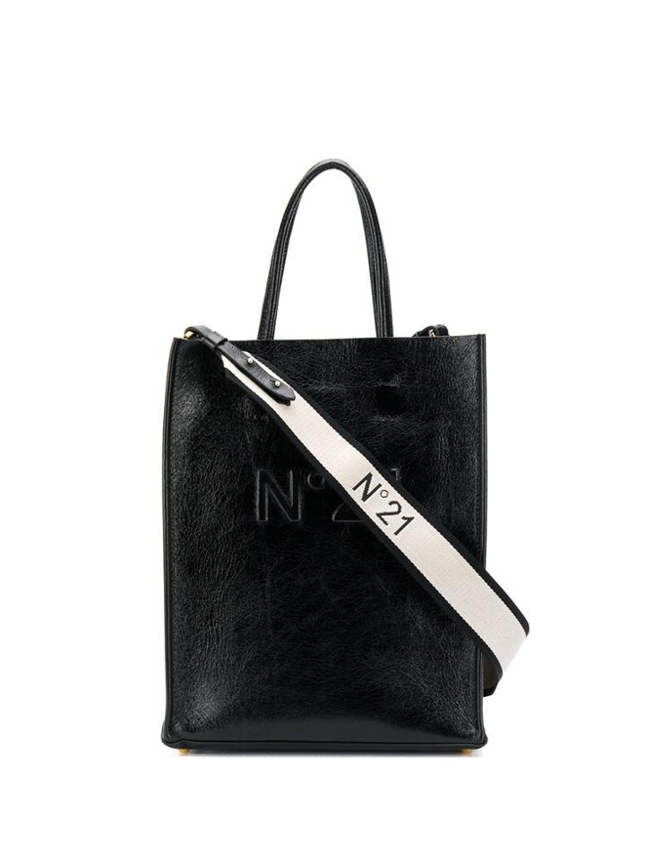 No21 Logo Shopper Bag - Black