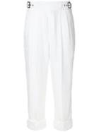 Tom Ford - Cropped Trousers - Women - Acetate - 36, White, Acetate