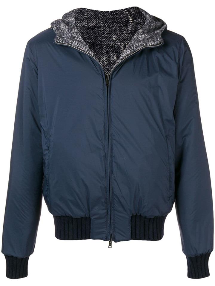 Herno Reversible Hooded Jacket - Blue
