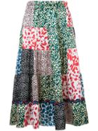 Sonia Rykiel Floral Print A-line Skirt, Women's, Size: 38, Silk