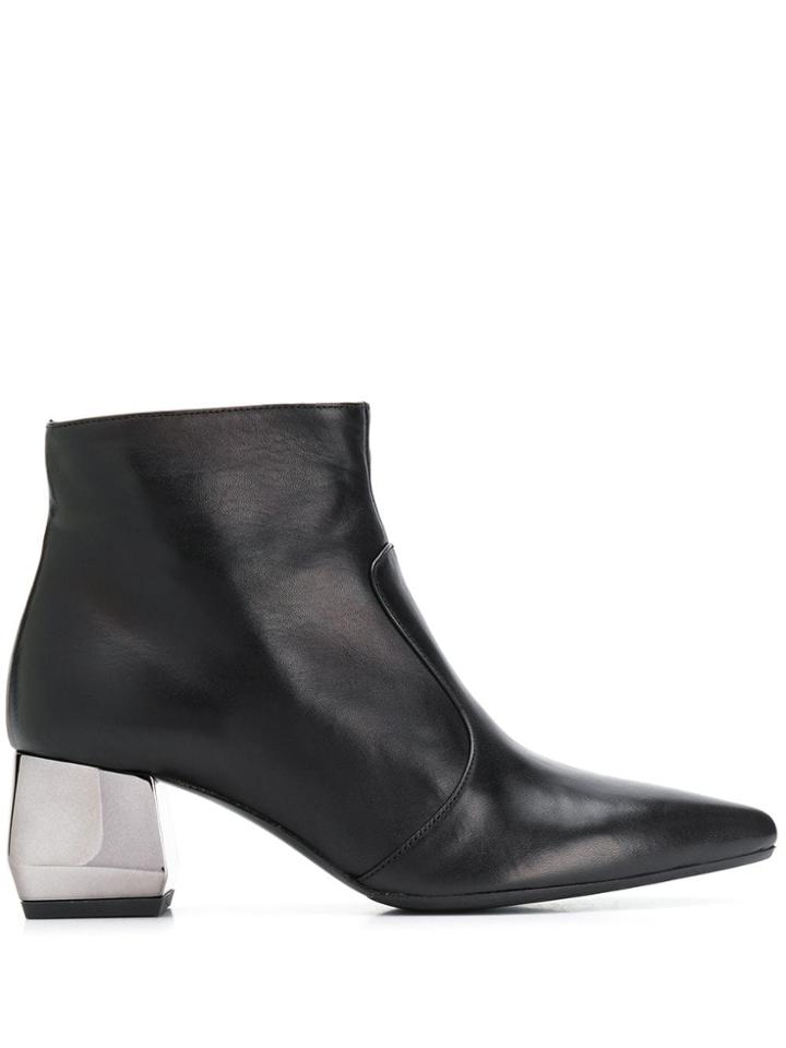 Anna Baiguera Pointed Ankle Boots - Black