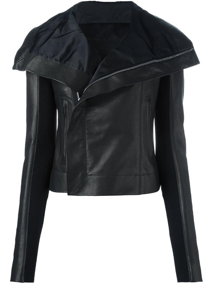 Rick Owens 'blister' Asymmetrical Biker Jacket