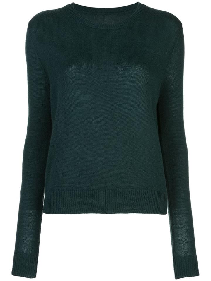 The Elder Statesman Tranquility Cashmere Jumper - Green