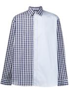 Jw Anderson Gingham Check Panel Shirt - Blue