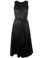 Joseph Belted Sleeveless Dress, Women's, Size: 36, Black, Cotton/cupro/rayon