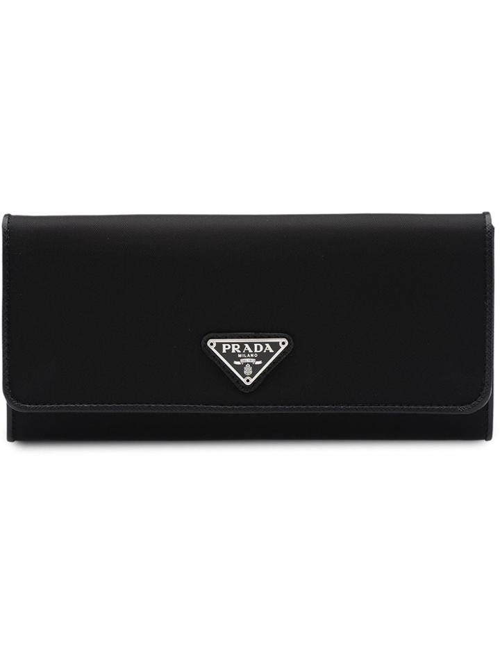 Prada Fabric Wallet - Black