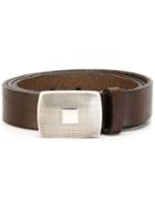 Eleventy Buckled Belt, Men's, Size: 95, Brown, Leather