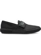 Prada Technical Fabric Slip-ons - Black