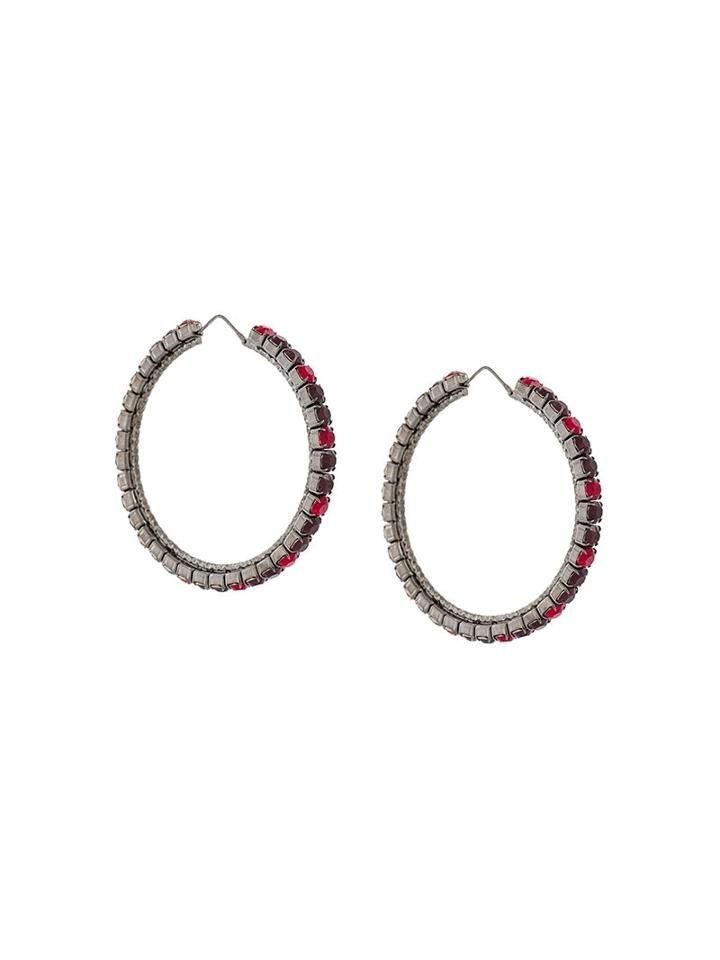 Givenchy 'rosario' Hoop Earrings, Women's, Red