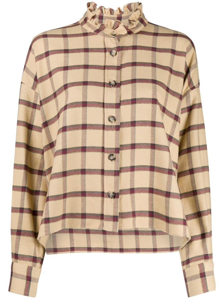 Isabel Marant Étoile Check Pattern Shirt - Brown