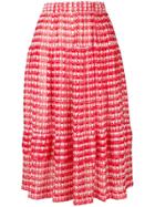 Comme Des Garçons Comme Des Garçons Geometric Print Skirt - Red