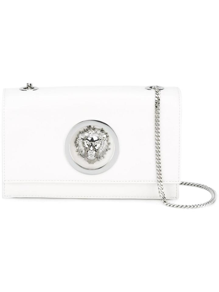 Versus Logo Plaque Crossbody Bag - White