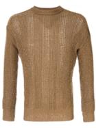 Issey Miyake Pre-owned Open Weave Jumper - Brown