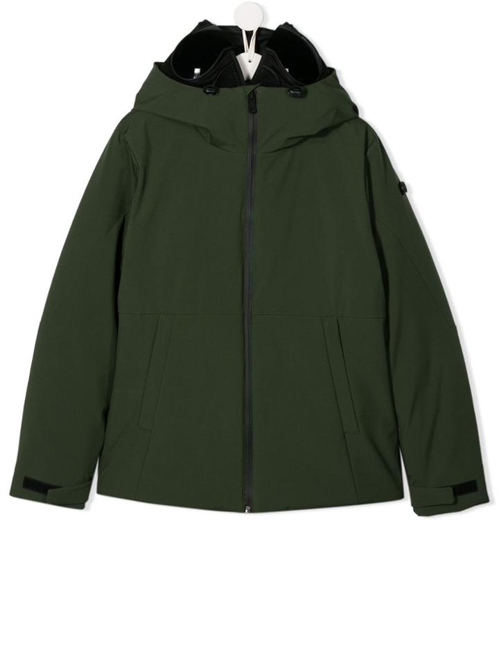 Ai Riders On The Storm Teen Hooded Parka - Green