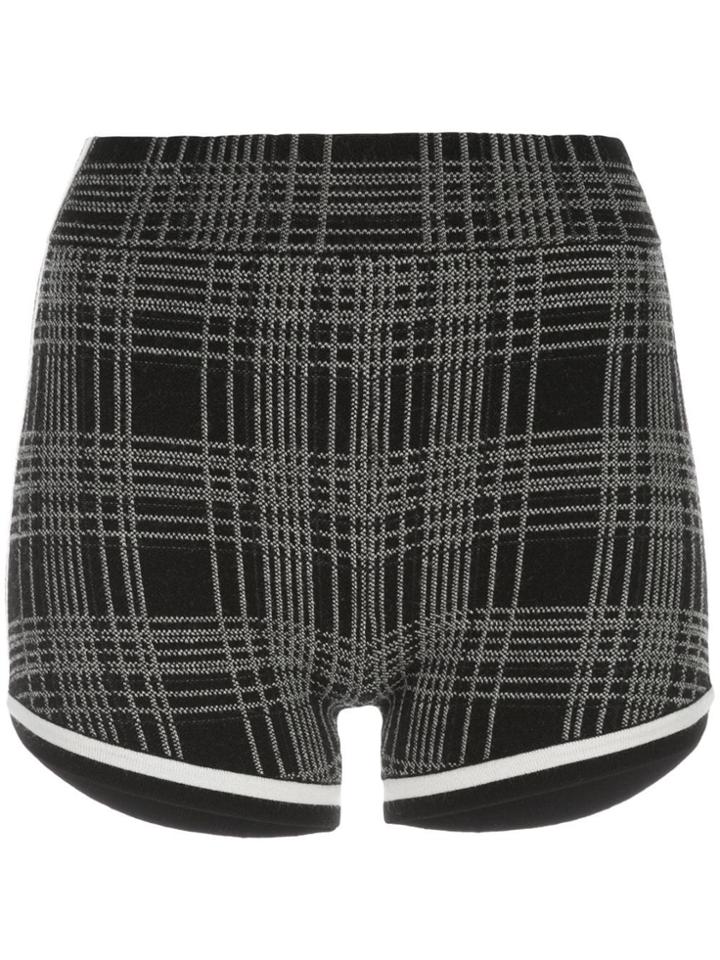 Nagnata Retro Check Shorts - Black