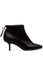 Nicholas Kirkwood Black Delfi 60 Leather Ankle Boots