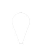 Dana Rebecca 14kt White Gold Sylvie Rose Diamond Bar Necklace - Silver