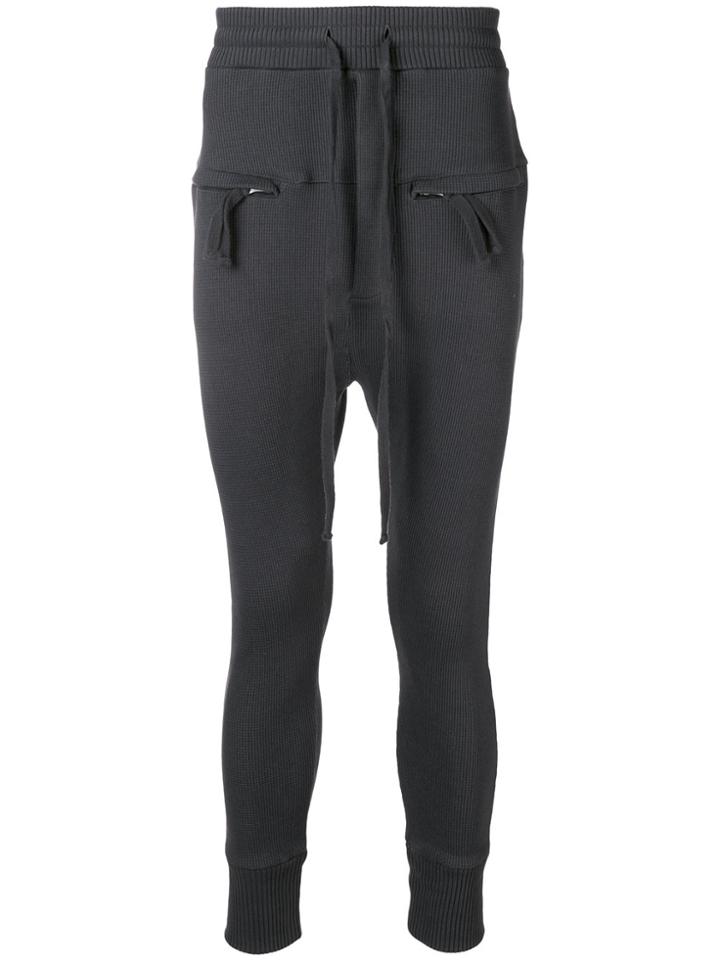Thom Krom Drawstring Tapered Trousers - Grey