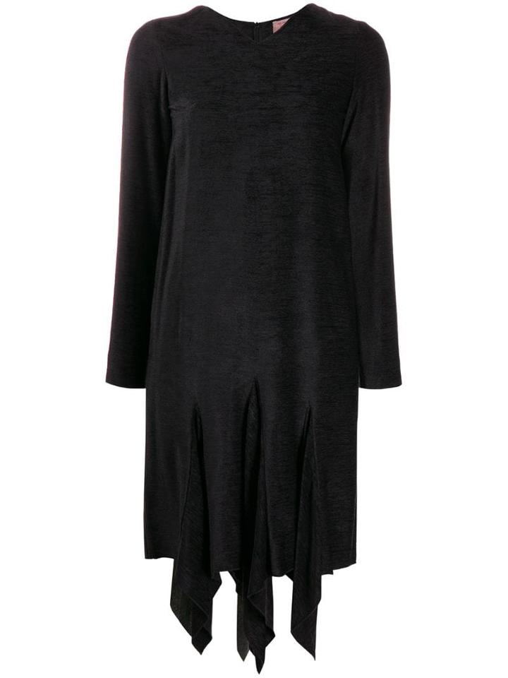 Romeo Gigli Pre-owned 1990's Textured Asymmetric Dress - Blue
