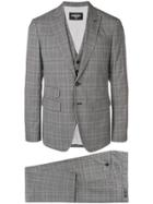Dsquared2 Checked Three-piece Suit - Grey