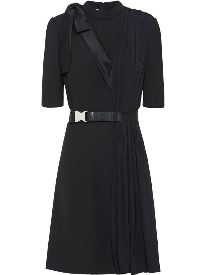 Prada Technical Broadcloth Dress - Black