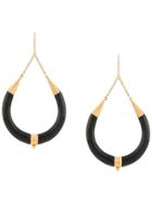 Isabel Marant Horn Drop Earrings - Black