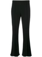 Marco De Vincenzo Pleated Detail Cropped Trousers - Black