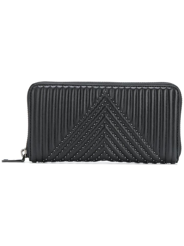 Coach Accordion Zipped Wallet - Black