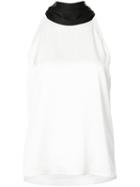Galvan - Back Neck Tie Blouse - Women - Silk/polyester/triacetate - 36, White, Silk/polyester/triacetate