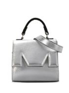 Msgm Marsupio Metallic Belt Bag - Silver