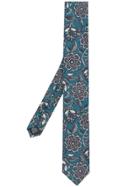 Dolce & Gabbana Floral Patterned Tie - Blue