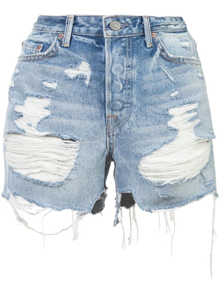 Grlfrnd Ripped Shorts - Blue